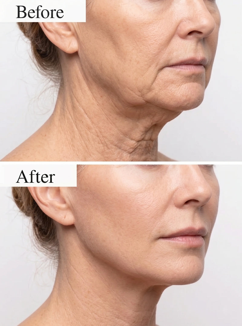 Before and after result