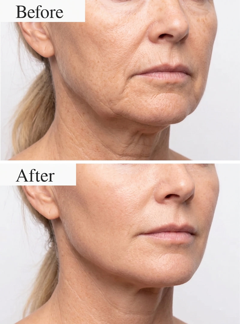 Before and after result