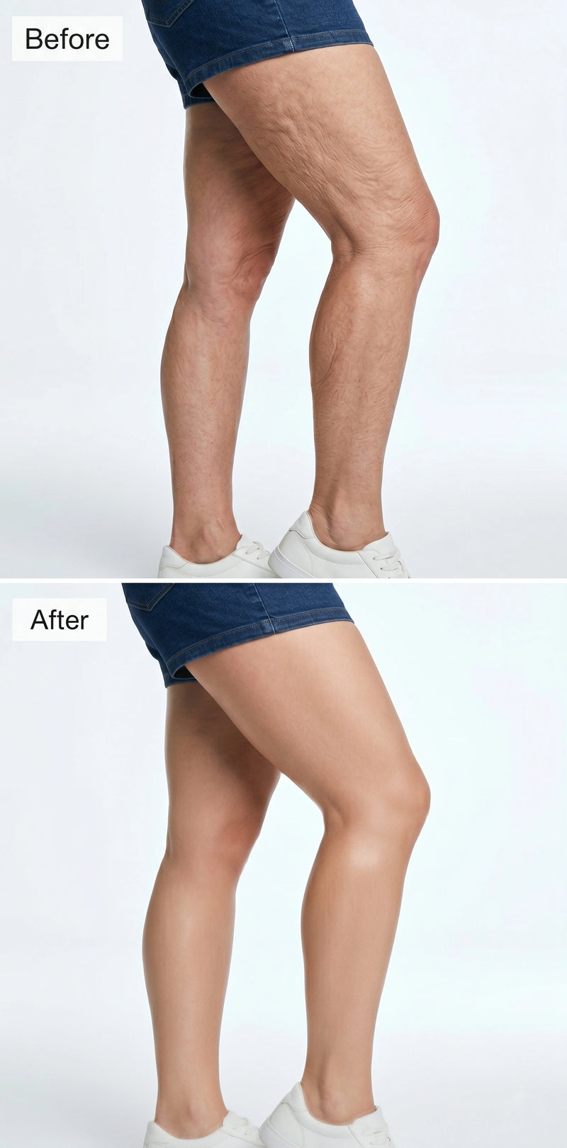 Before and after result