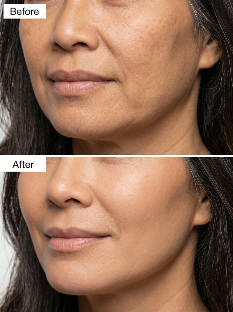 Before and after result