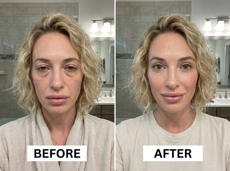 Before and after result